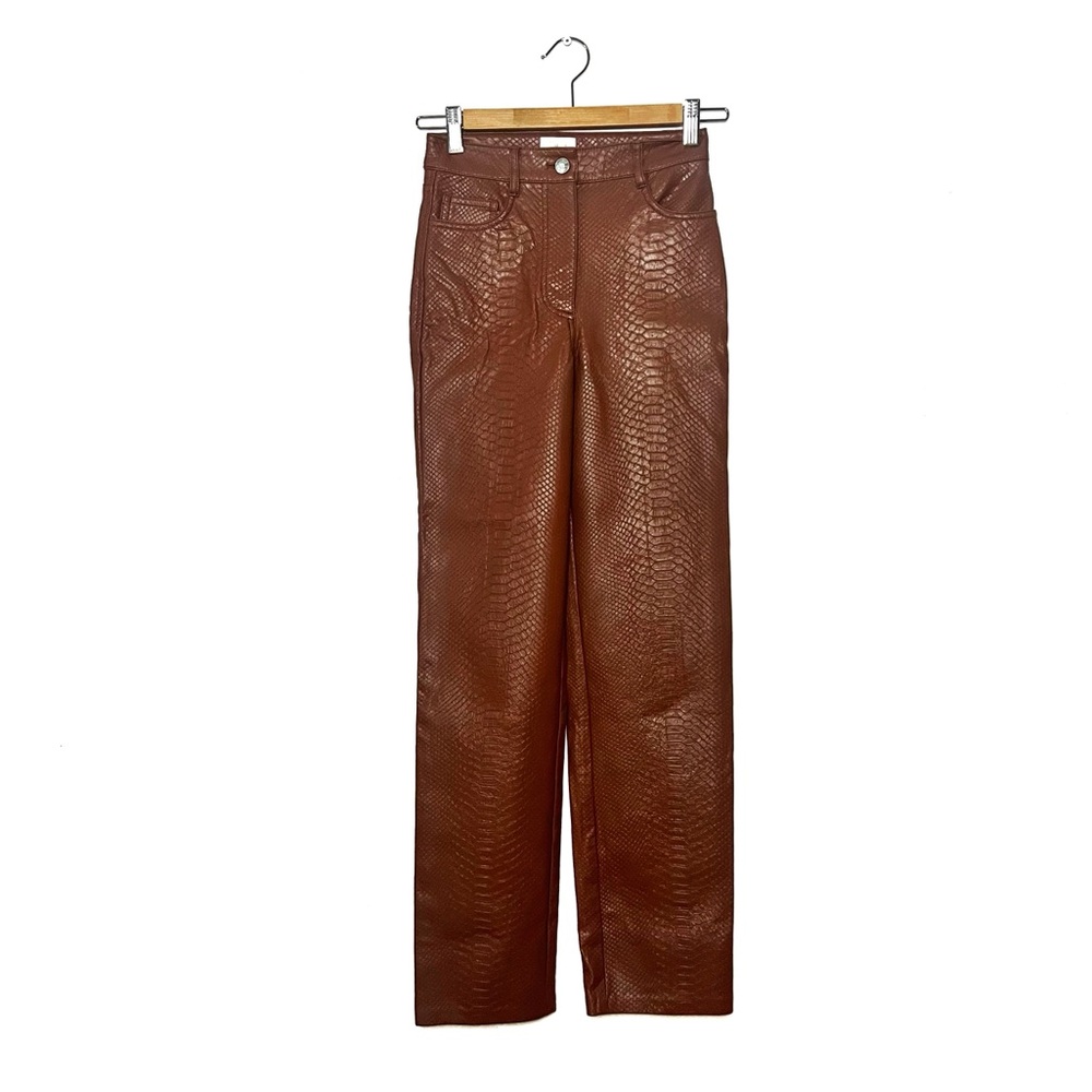 Aritzia | Wilfred Brown Crocodile Pants